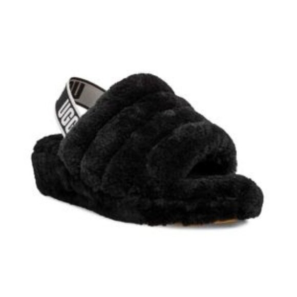 UGG Fluff Yeah Sheepskin Slingback Slippers - Picture 1 of 7